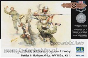 MB 3592 Hand-to-hand fight British and German Infantry, battles in Northern Africa,kit #1 (1:35)