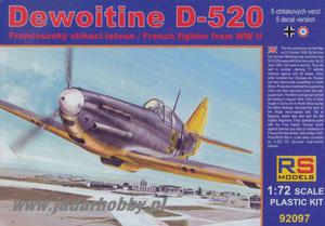 RS Models 92097 Dewoitine D-520 (1/72) - 2824109317