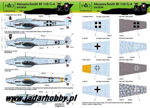 HAD 72094 - Messerschmitt Bf 110 G-4 (HU M-107, + 4 German) (1:72) - 2824109386