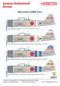 Techmod 48097 -Mitsubishi A6M2 Zero (1/48) - 2824109479