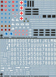 ToRo 35D06 Tablice rejestracyjne wz.56, 76, goda i napisy eksploatacyjne pojazdw Wojska Polskiego (1/35) - 2824109605