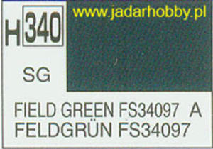 Mr.Hobby 340 (Gunze Sangyo) Aqueus Hobby Color Color - H340 FIELD GREEN FS34097 - 2824109891