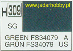 Mr.Hobby 309 (Gunze Sangyo) Aqueus Hobby Color Color - H309 GREEN FS34079 - 2824109909