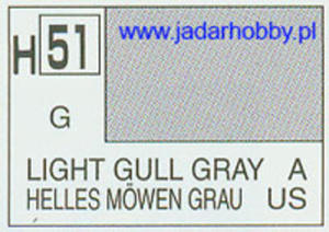 Mr.Hobby 051 (Gunze Sangyo) Aqueus Hobby Color Color - H51 LIGHT GULL GRAY - 2824109961