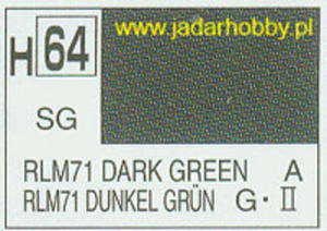 Mr.Hobby 064 (Gunze Sangyo) Aqueus Hobby Color Color - H64 RLM71 DARK GREEN - 2824109968