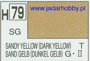 Mr.Hobby 079 (Gunze Sangyo) Aqueus Hobby Color Color - H79 SANDY YELLOW (DARK YELLOW) - 2824109998