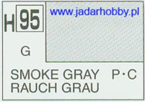 Mr.Hobby 095 (Gunze Sangyo) Aqueus Hobby Color Color - H95 SMOKE GRAY - 2824110005