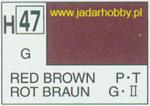 Mr.Hobby 047 (Gunze Sangyo) Aqueus Hobby Color Color - H47 RED BROWN - 2824110025