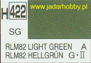 Mr.Hobby 422 (Gunze Sangyo) Aqueus Hobby Color Color - H422 RLM82 LIGHT GREEN - 2824110014
