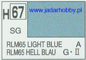 Mr.Hobby 067 (Gunze Sangyo) Aqueus Hobby Color Color - H67 RLM65 LIGHT BLUE - 2824109815