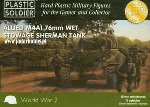 Plastic Soldier WW2V15008 - M4A1 76mm Wet Stowage Sherman Tank (15mm) - 2824110118