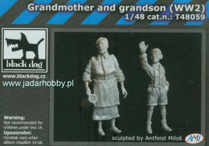 Black Dog T48059 Grandmother and Grandson (WW2) (1/48) - 2824110123