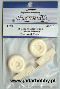 True Details 48010 B-17E-G Wheel Set, Diamond Tread (1/48) - 2824110210