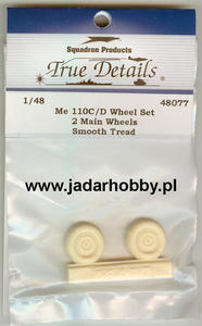 True Details 48077 Me 110C/D Wheel Set, Smooth Tread (1/48) - 2824110218