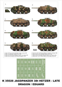 Montex K35026 # Jagdpanzer 38(t) Hetzer (late) (Eduard/Dragon) (1/35) - 2824110297