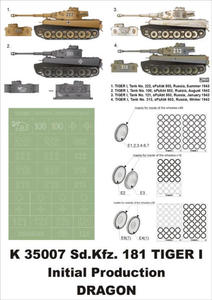 Montex K35007 # Tiger I Initial Production (Dragon) (1/35) - 2824110303