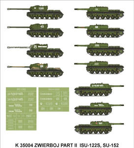 Montex K35004 # ISU-122, Su-152 (ZVEZDA, DRAGON) (1/35) - 2824110304