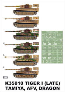 Montex K35010 # Tiger I (late) (Tamiya/Dragon/AFV Club) (1/35)