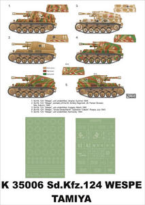 Montex K35006 # Sd.Kfz.124 Wespe (Tamiya) (1/35) - 2824110352