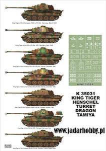 Montex K35031 # King Tiger (Henschel) (Dragon/Tamiya) (1/35) - 2824110357