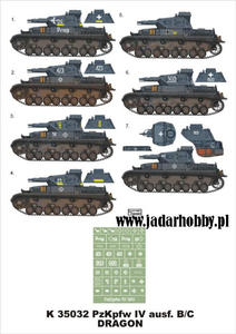 Montex K35032 # PzKpfw IV Ausf.B/C (Dragon, Tristar) (1/35) - 2824110358