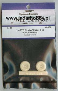 True Details 48050 Ju-87B Stuka Wheel Set, Radial Tread (1/48) - 2824110367