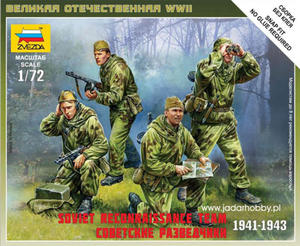 Zvezda 6137 Soviet Reconnaissance Team 1941-1943 (1/72) - 2824110378