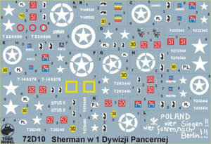 ToRo 72D10 Polskie Shermany - 1 Dywizja Pancerna 1944-45 (1/72) - 2824110419