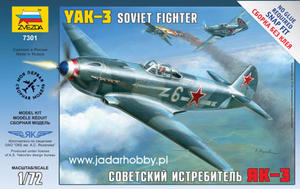 Zvezda 7301 Yak-3 Soviet Fighter (1/72) - 2824110524