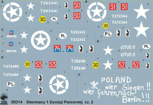 ToRo 35D14 Polskie Shermany - 1 Dywizja Pancerna, NWE 1944-45 vol.2 (1/35) - 2824109681