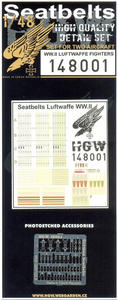 HGW 148001 WW2 Luftwaffe Seatbelts (1/48)