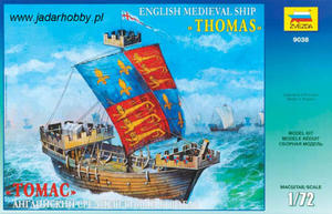 1:100 Zvezda 9038 English Medieval Ship "THOMAS" - 2824110675