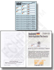 Echelon D356125 Bundeswehr Vehicle Registration Plate Generics (1:35) - 2824110712