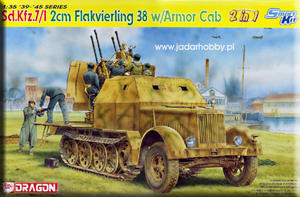 Dragon 6533 Sd. Kfz. 7/1 2cm Flakvierling 38 w/Armor Cab - Smart Kit (1/35) - 2824110716