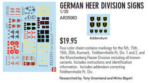 Archer AR35083 German Heere Division Markings (1/35) - 2824110878