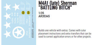 Archer AR35345 M4A1 Sherman (late) "Battling Bitch" (1/35) - 2824110899