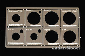 Voyager TEZ035 1/48 WW2 AFV Road Wheels Stenciling Templates - 2824111021