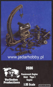 Verlinden 2686 1:35 Panzerwerk Engine Hoist w/Tiger I Engine (na zamowienie/for order) - 2824111066