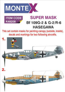 Montex K48208 Bf 109G-2 & G-2/R-6 (Hasegawa) (1/48) - 2824111232