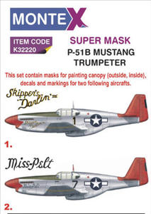 Montex K32220 P-51B Mustang (Trumpeter) (1/32) - 2824111262