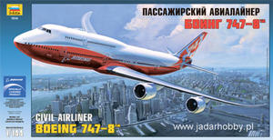 Zvezda 7010 Boeing 747-8 Civil Airliner (1/144) - 2824111478