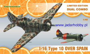 Eduard 1160 I-16 Type 10 over SPAIN Dual Combo! (1:48) - 2824111489