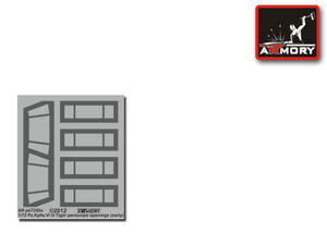 Armory AR PE7250a Pz.Kpfw.VI Ausf.H Tiger Periscope Openings (early) (1/72) - 2824111576