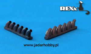 REXx 48009 P-39 Airacobra exhaust nozzles (1/48) - 2824111607