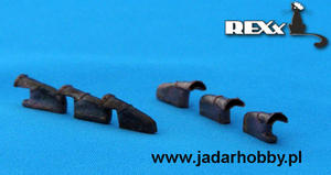 REXx 48010 1:48 Spitfire Mk.V "Fishtail" exhaust nozzles - 2824111609