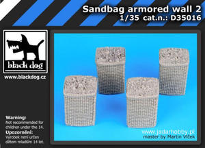 Black Dog D35016 Sandbag armored wall 2 (1/35) - 2824111624