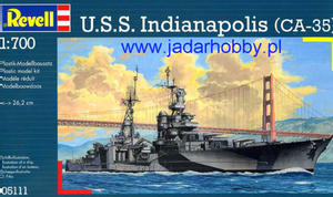 1:700 Revell 05111 U.S.S. Indianopolis (CA-35) - 2824111764