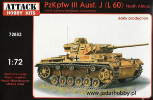 Attack 72883 Pz.Kpfw.III Ausf.J (L 60) North Africa (1:72) - 2824111127