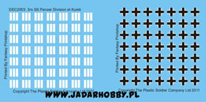 Plastic Soldier DEC2003 Decals for 3rd SS Panzer Division at Kursk (1/72) - 2824112068