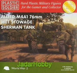 Plastic Soldier WW2V20005 - Allied M4A1 76mm Wet Stowage Sherman Tank (1/72) - 2824112071